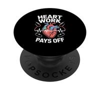 Le Travail Cardiaque paie l'anatomie cardiologique PopSockets PopGrip Adhésif