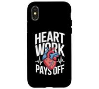 Le Travail Cardiaque Porte Ses Fruits Cardiologie Cœur Anatomique Coque pour iPhone X/XS