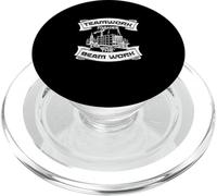 Le Travail d'équipe Fait du Travail de Poutre Un Chef de Construction contremaître PopSockets PopGrip pour MagSafe