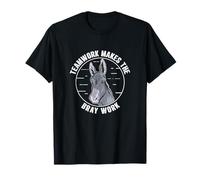 Le travail d'équipe rend le Bray Work amusant Pack Burro Racing Lovers T-Shirt