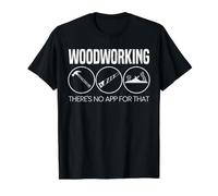 Le Travail du Bois n'a Aucune Application pour ce Menuisier T-Shirt Graphique avec Valeur, Homme, Noir, M