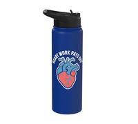 Le travail du cœur paie l'anatomie inspirante Stainless Steel Insulated Water Bottle