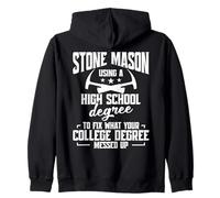 Le Travail d'un Artisan maçon en Pierre est ennuyeux chez Stone Mason Sweat à Capuche