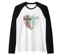 Le Travail d'un travailleur Social chrétien est Mon ministère, Bible Florale Manche Raglan