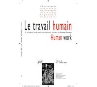Le travail humain 2023, vol. 86 (1) Varia - Collectif - Puf - broché - Revue