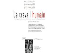 LE TRAVAIL HUMAIN 2024-4, VOL. 87, N.4