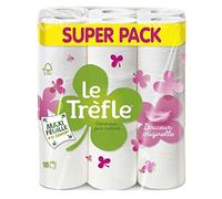 Le Trèfle Douceur Originelle Papier Toilette Maxi Feuilles 18 Rouleaux doux et résistante