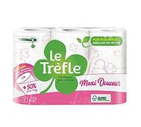 Le Trefle Papier Toilette Le Trefle Maxi Douceur Blanc, 6 unités