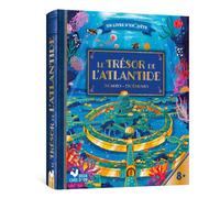 Le Trésor de l'Atlantide - 5 cartes et 130 énigmes - Virgile Turier - Deux Coqs D'or - cartonné - Jeux livres objets