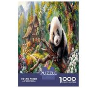 Le trésor National de la Chine Puzzle Décoration De La Maison 1000 Piece Panda géant Jigsaw Puzzle Jeu De Famille Divertissement Créatif Aux Adultes Et Enfants 52x38cm/1000pcs