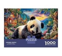 Le trésor National de la Chine Puzzle Décoration Intérieure 1000 Pièces Panda géant Jigsaw Puzzle Jeu De Famille Idées Cadeaux Aux Adultes Et Enfants 52x38cm/1000pcs