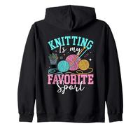 Le tricot est mes amateurs de fil de sport préférés Sweat à Capuche