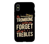 Le Trombone me Fait Oublier Tous Mes aigus Coque pour iPhone X/XS