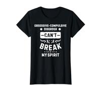 Le Trouble obsessionnel-compulsif ne Peut Pas briser Mon Esprit T-Shirt Graphique avec Valeur, Femme, Noir, XS