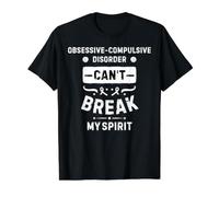 Le Trouble obsessionnel-compulsif ne Peut Pas briser Mon Esprit T-Shirt Graphique avec Valeur, Homme, Noir, L
