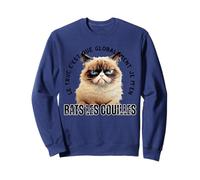 Le Truc C'est Que Globalement Je M'en Bats Les Couilles Chat Sweatshirt