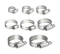 le tuyau de tuyau à engrenages à vis, Colliers de serrage réglables en acier inoxydable, 5 pièces, plusieurs tailles for la plomberie automobile(5pcs 6-12mm)