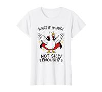 Le Vampire d'halloween Dracula Goose n'est Pas Assez Stupide et drôle T-Shirt Graphique avec Valeur, Femme, Blanc, XS