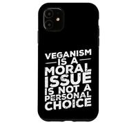 Le véganisme est Une Question Morale Coque pour iPhone 11