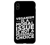 Le véganisme est Une Question Morale Coque pour iPhone XS Max