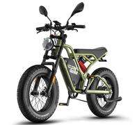 Le vélo électrique Fafrees F20 ULTRA est équipé d'un moteur de 750 W, d'une batterie de 48 V 25 Ah, d'une vitesse de 45 km/h, d'une autonomie de 100 km, de pneus 20×5.0, de freins à disque hydraulique