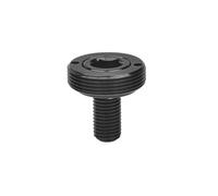 Le vélo tourne les vis, Jeu de boulons de pédalier de vélo avec entretoises en nylon et cache-manivelle M8 x 15 mm, multicolore(Black 2 Sets)
