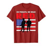 Le vendredi, nous portons des forces armées américaines de soutien R.E.D T-Shirt