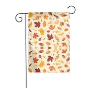 Le vent d'automne YYHWHJDE et les feuilles tombantes. La taille précise de ce drapeau de jardin est de 30,5 x 45,7 cm, ce qui est un rapport d'or soigneusement conçu. Il s'adapte parfaitement à la