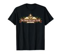 Le Verbe s'est incarné Noël, inspiré des Écritures chrétiennes T-Shirt Graphique avec Valeur