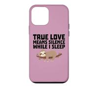 Le véritable Amour Signifie Le Silence Quand Je Dors drôle Coque pour iPhone 12 Mini