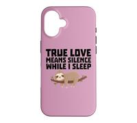 Le véritable Amour Signifie Le Silence Quand Je Dors drôle Coque pour iPhone 16
