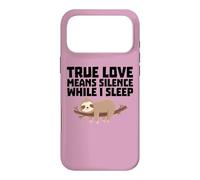 Le véritable Amour Signifie Le Silence Quand Je Dors drôle Coque pour iPhone 17 Pro Max