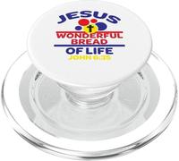 Le Verset de la Bible Jésus est Le Pain de la Vie PopSockets PopGrip pour MagSafe