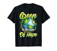 Le Vert est la Couleur de l'espoir du Mois de la Terre écologique T-Shirt