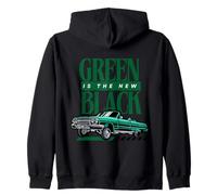 Le vert est la nouvelle œuvre d'art noire sur les voitures anciennes Sweat à Capuche