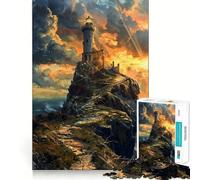 Le Vieux Gardien de la Côte Puzzle de 1000 pièces pour Adolescents Jeu intellectuel Joie familiale Découpe de qualité Cadeau élégant (38x52cm)