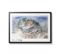 Le Village au Bord de la Mer par Raoul Dufy Impression de paysage fauvisme Aquarelle Sea Village Poster 1922 Art Decor Idée cadeau Archival Mat A1 (impression uniquement) - 84,1 x 59,4 cm