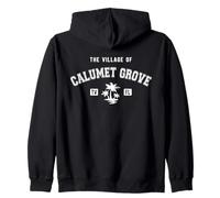 Le village de Calumet Grove - Style classique - Motif palmiers Sweat à Capuche