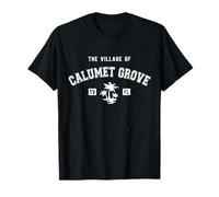 Le village de Calumet Grove - Style classique - Motif palmiers T-Shirt