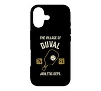 Le Village de Duval Pickleball Design Vieilli Coque pour iPhone 17