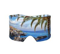 Le village de pêcheurs italiens offre un sommeil confortable, des cache-oreilles pour dormir, un bandeau chaud et un design double face peuvent tous être utilisés. Convient pour la méditation et le