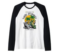 Le village de Saint-Domingue TV Lamantin Alligator Design Manche Raglan