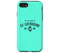 Le Village de St Catherine - Style Classique - Motif Palmiers Coque pour iPhone SE (2020) / 7/8