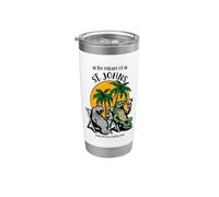 Le village de St John's TV Manatee Alligator Design Gobelet isotherme en acier inoxydable double paroi