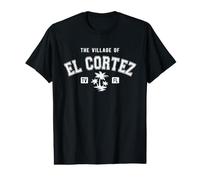 Le Village d'El Cortez - Style Classique - Motif Palmiers T-Shirt Graphique avec Valeur
