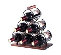 Le vin, Bois avec poignée, rétro et élégant, assemblage simple(Brass)