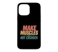 Le Vintage Fait des Muscles, Pas des Excuses pour l'entraînement Physique Coque pour iPhone 13 Pro Max