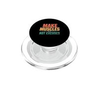 Le Vintage Fait des Muscles, Pas des Excuses pour l'entraînement Physique PopSockets PopGrip pour MagSafe