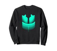 Le Visage Souriant de DJ Mallow 3D Turquoise Sweatshirt