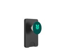 Le Visage Souriant de DJ Mallow Aqua PopSockets PopWallet pour MagSafe